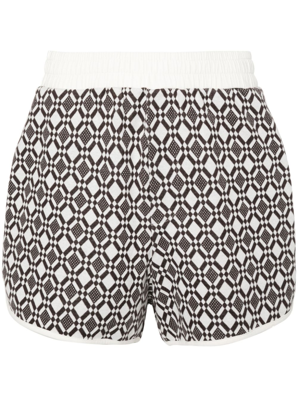 Wales Bonner Selassie mid-rise track shorts - White