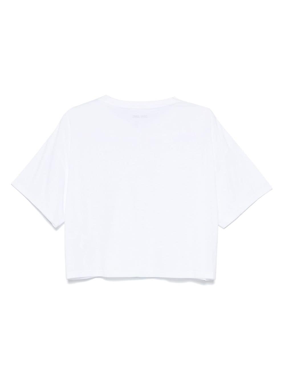 DKNY T-shirt met geborduurd logo - Wit