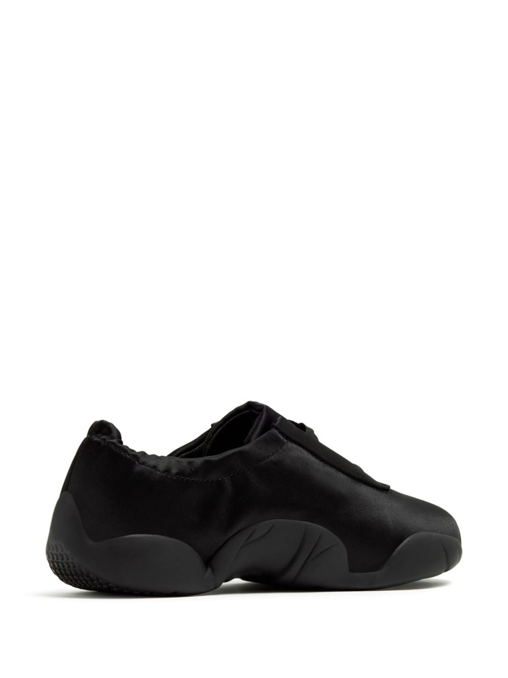 Shop Jw Pei Flavia Ballerina Satin Sneakers In Schwarz