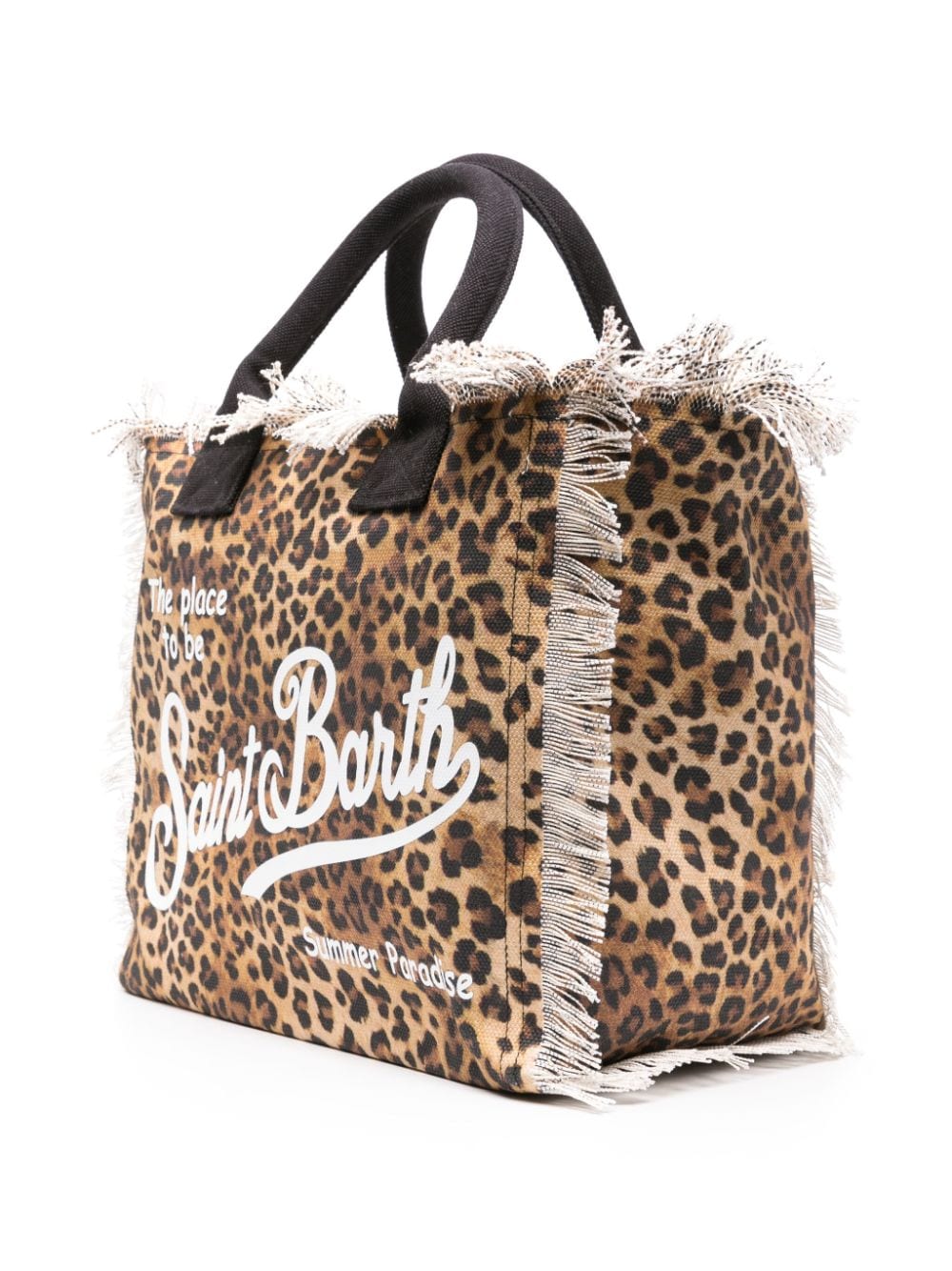 MC2 Saint Barth Vanity leopard-print beach bag - Beige