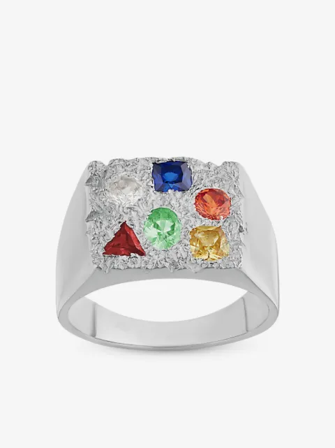 Bleue Burnham Cottage Rose Ring mit Saphir
