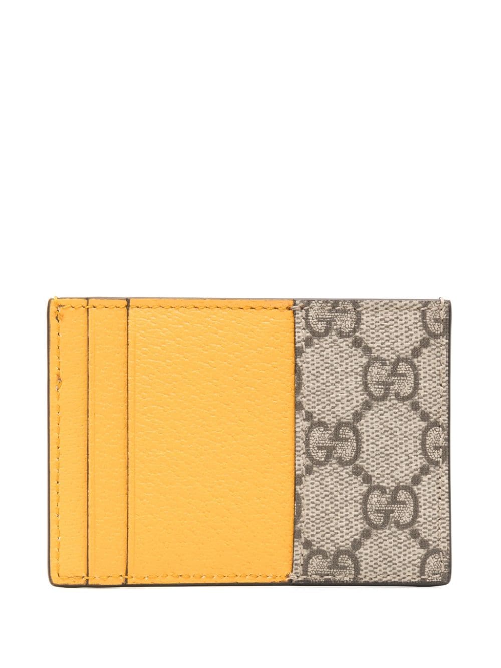 Shop Gucci Neo Vintage Gg Supreme Cardholder In Neutrals