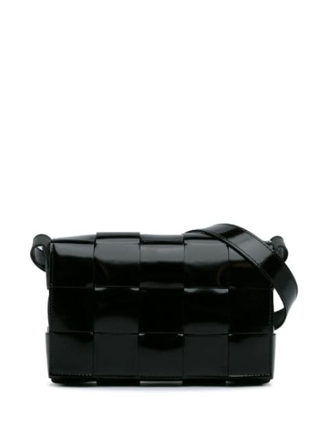Bottega Veneta Pre-Owned sac à bandoulière Patent Cassette Intrecciato (2012-2023)