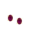 Wouters & Hendrix Gold 18kt yellow gold ruby stud earrings