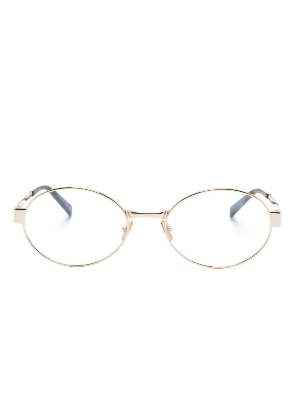Saint Laurent Eyewear Bril met ovaal montuur Goud
