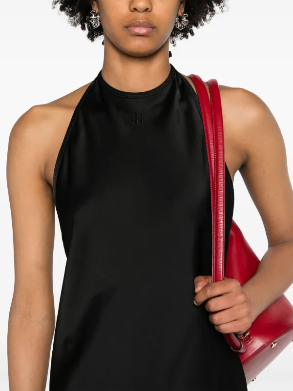 新品☆Miu Miu☆半袖フレアドレス 黒 Miu Miu A-line Mini Dress | Black | FARFETCH