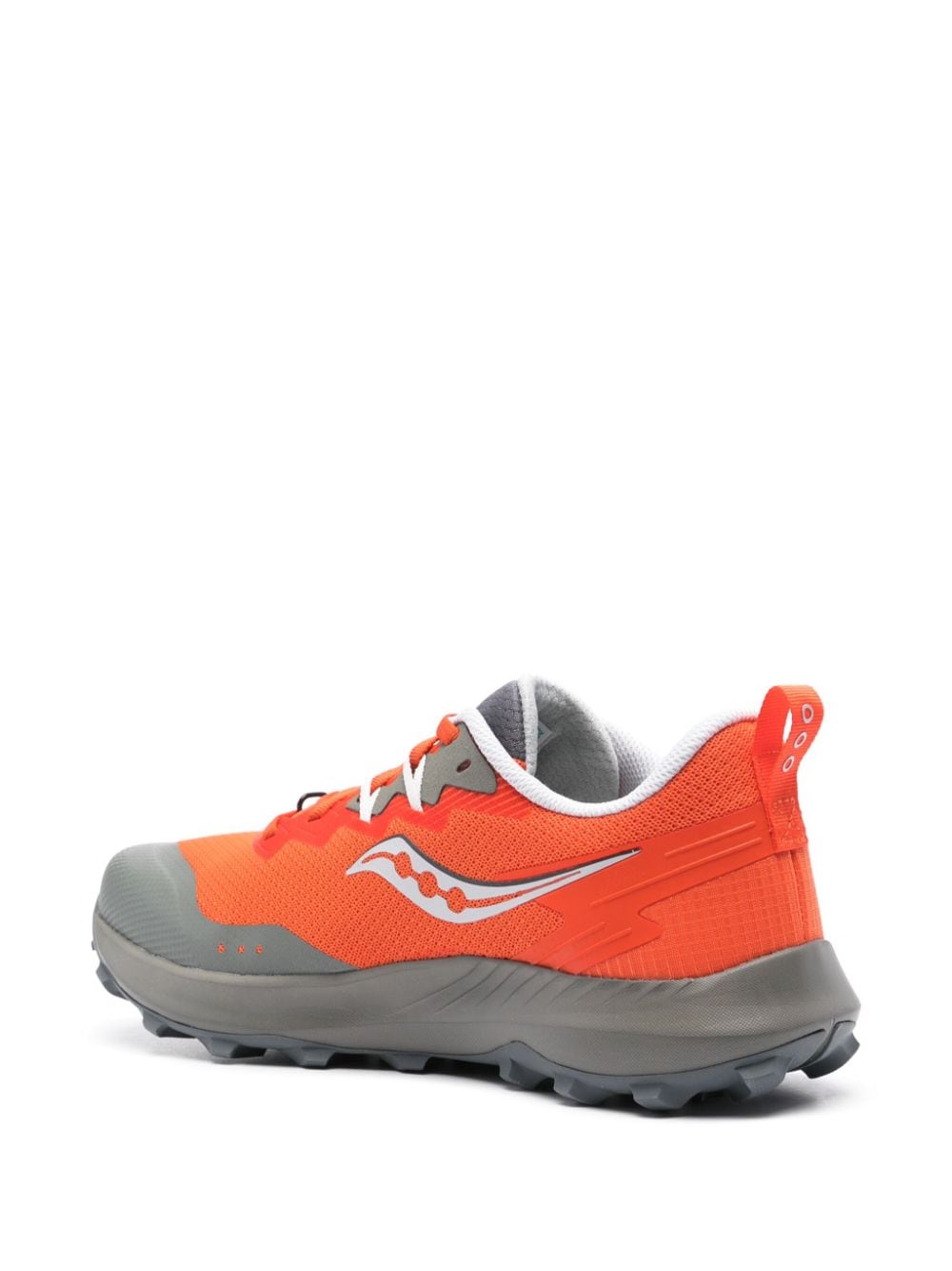 Shop Saucony Peregrine 14 Logo-print Sneakers In Orange