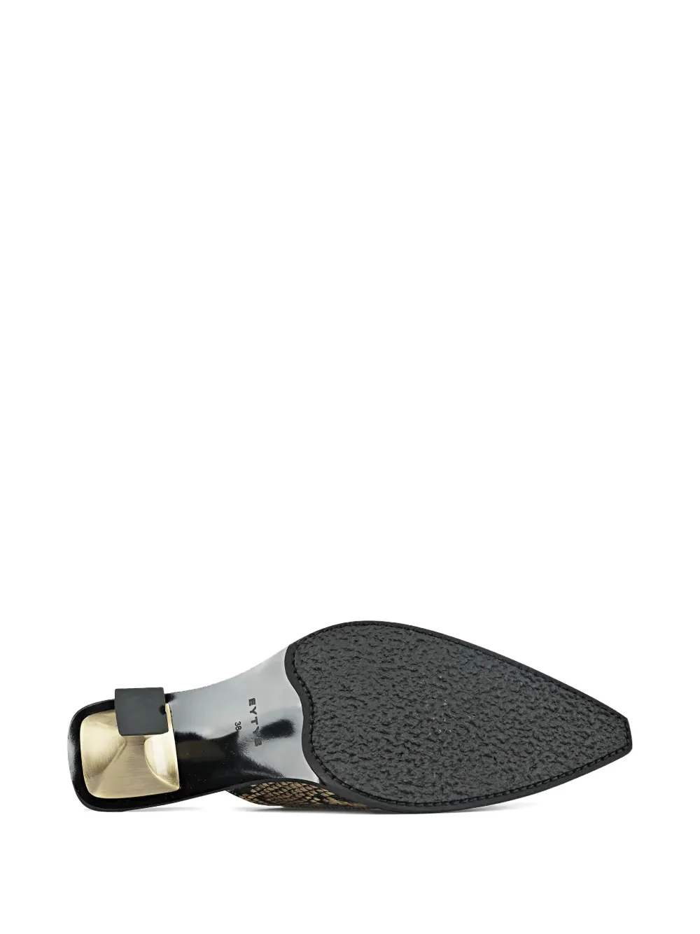 EYTYS snake-print leather mules Blue