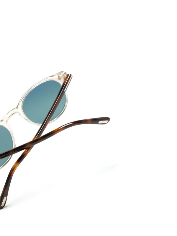 Tom Ford ホワイトラウンドサングラス 正規通販】TF0058-F color.25G サングラス┃TOMFORD公式取扱店