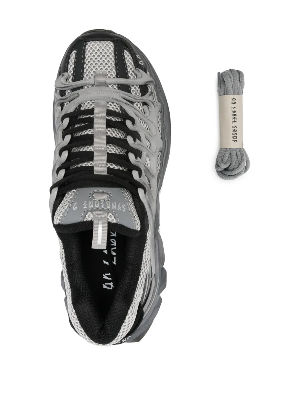 Shop 44 Label Group Symbiont 2 Mesh Sneakers In Grey