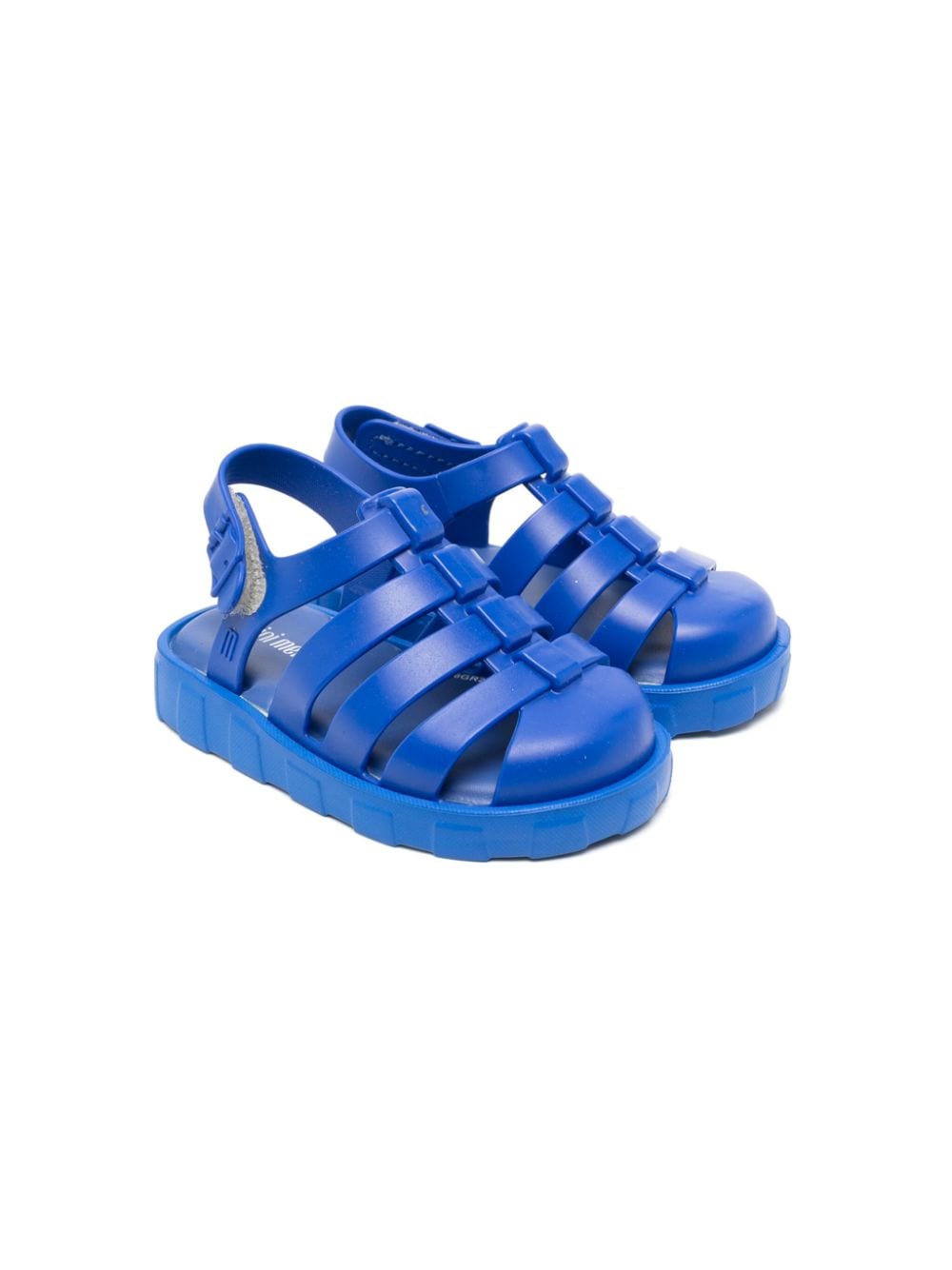 Mini Melissa Megan sandalen met a delprint Blauw