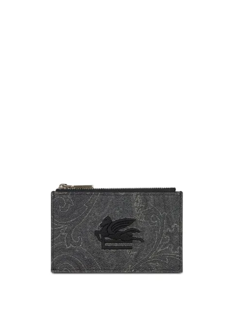 ETRO cartera con bolsillo y motivo de cachemira
