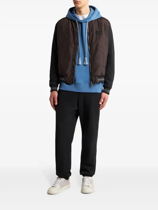 ETRO paisley-print Panelled Bomber Jacket | Brown | FARFETCH UK