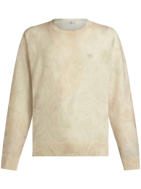 ETRO paisley intarsia-knit jumper