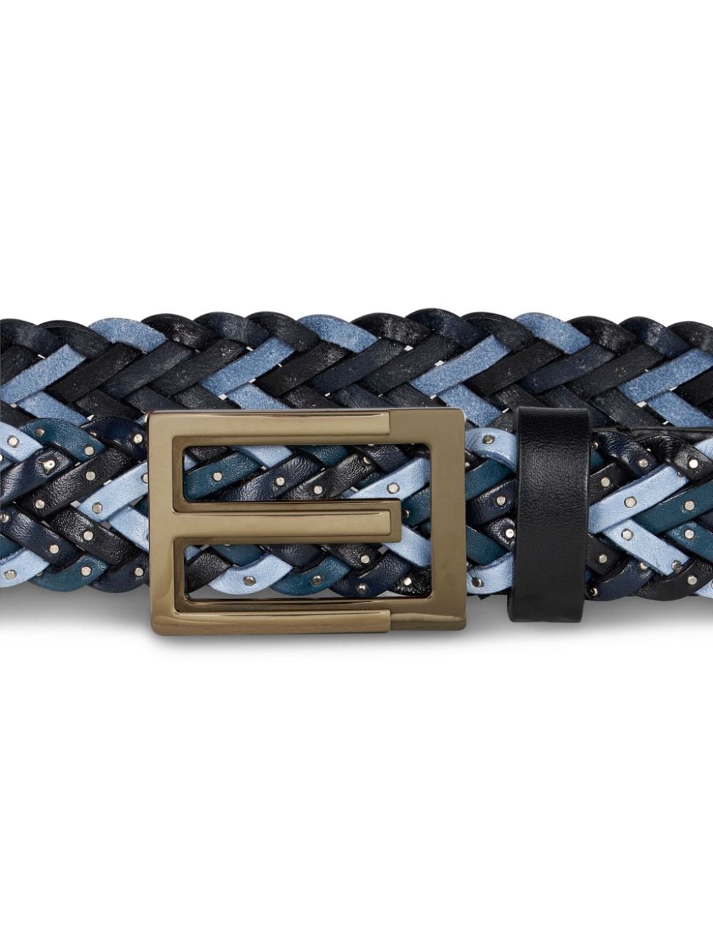 ETRO woven leather belt - Blauw