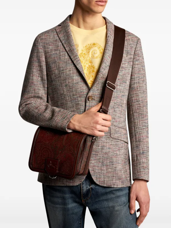 ショルダーバッグ・ポシェット Etro Borsa Hobo Essential Pelle Unita Hobo Bag - Etro - Leather - Black (ETRO