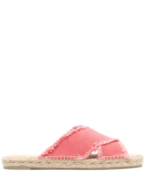 Castañer frayed-detailing canvas espadrilles