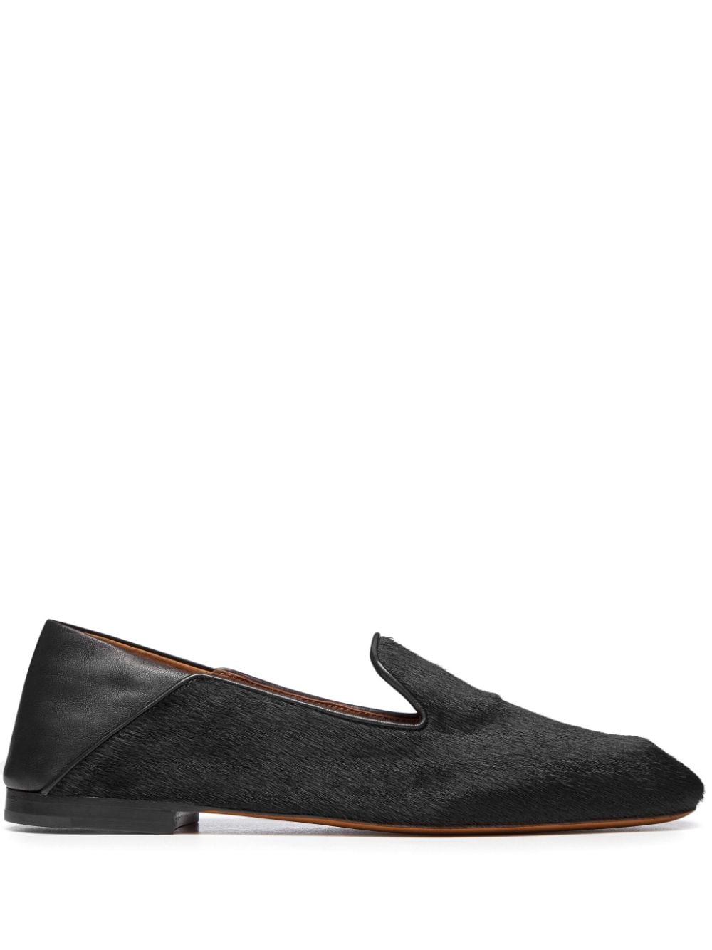 Wales Bonner Symphony Leather Flat Slippers In Brown
