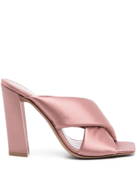 Paris Texas Dafne 110mm satin sandals