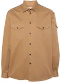 Alexander McQueen loo-tape cotton overshirt - Brown