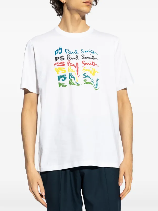 PS Paul Smith プリント Tシャツ | ホワイト | FARFETCH JP