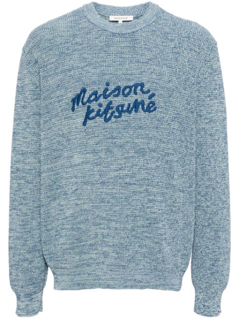 Maison Kitsuné Handwriting logo-embroidered jumper