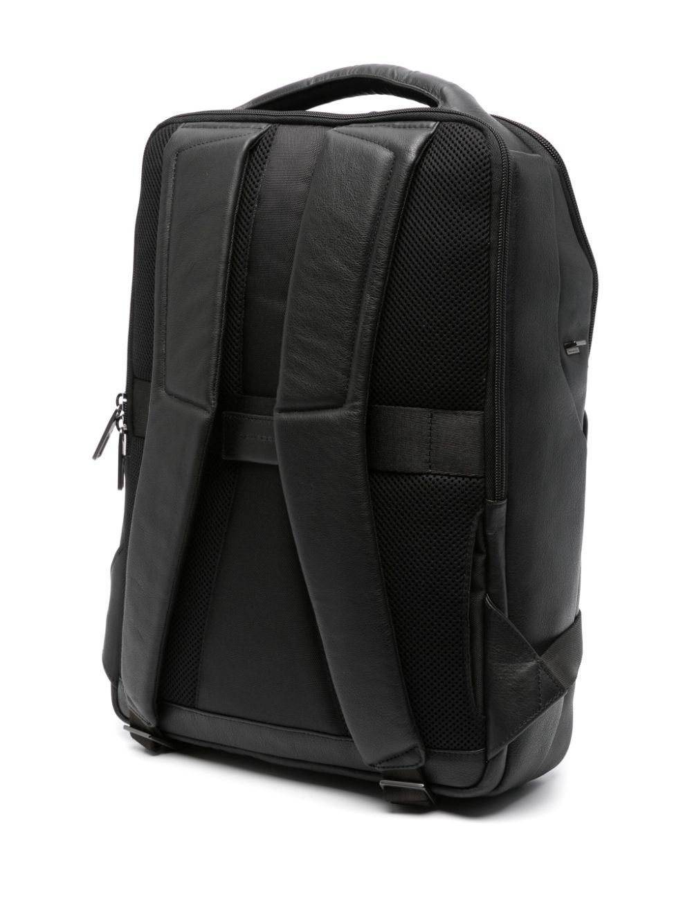 Shop Piquadro Logo-plaque Laptop Backpack In Black