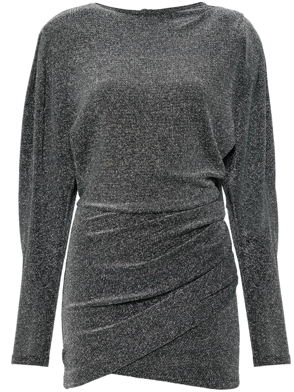 ISABEL MARANT Benedicte geplooide mini-jurk Zilver