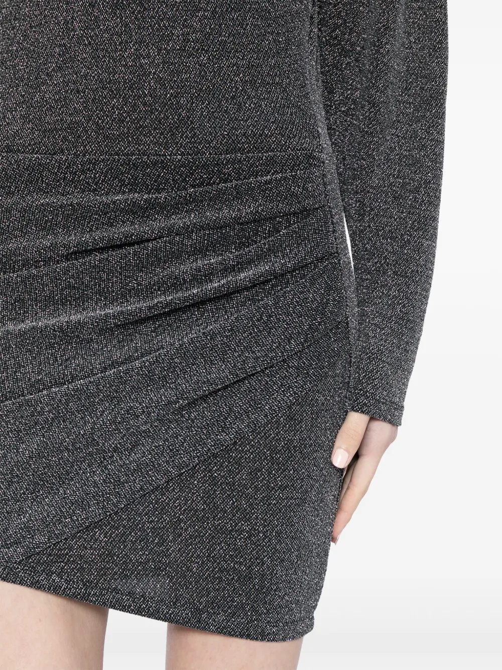 ISABEL MARANT Benedicte geplooide mini-jurk Zilver