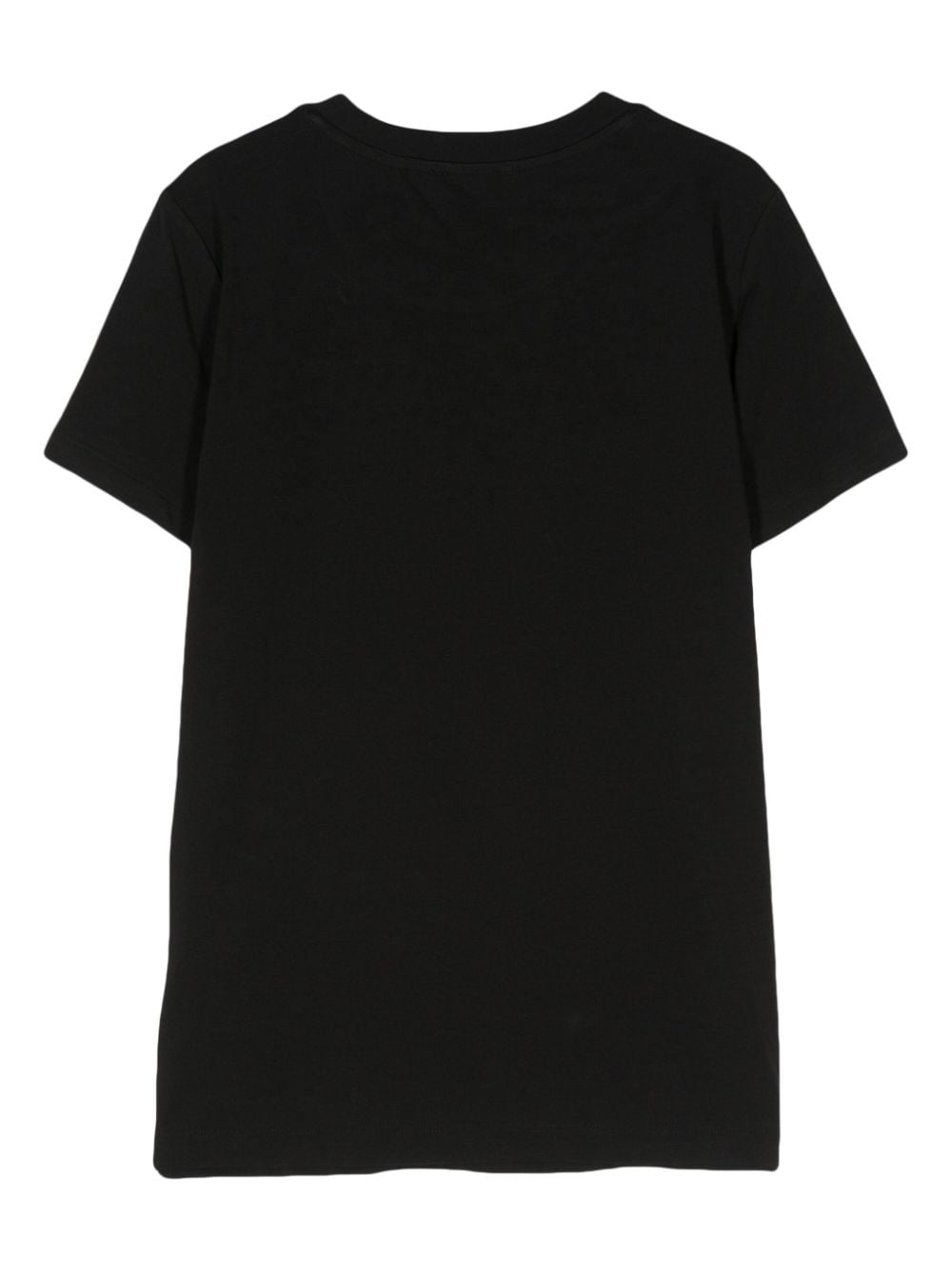 Shop Dkny Rhinestone-embellished Logo T-shirt In Black