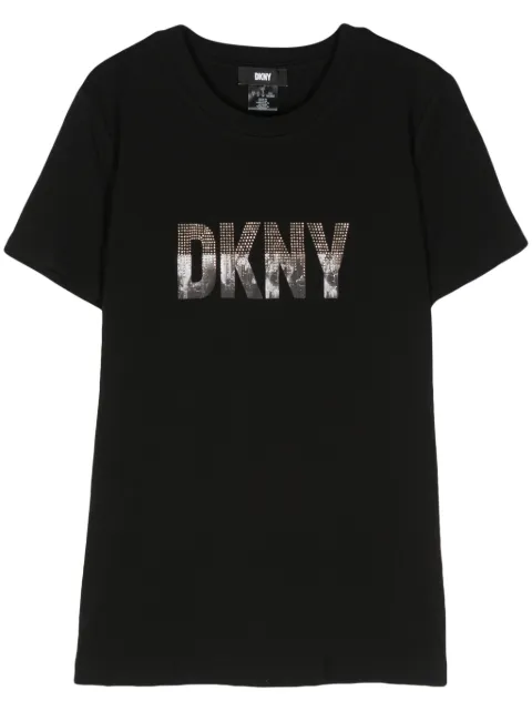 DKNY rhinestone-embellished logo T-Shirt