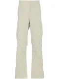 Post Archive Faction cut-out detail straight-leg trousers - Grey