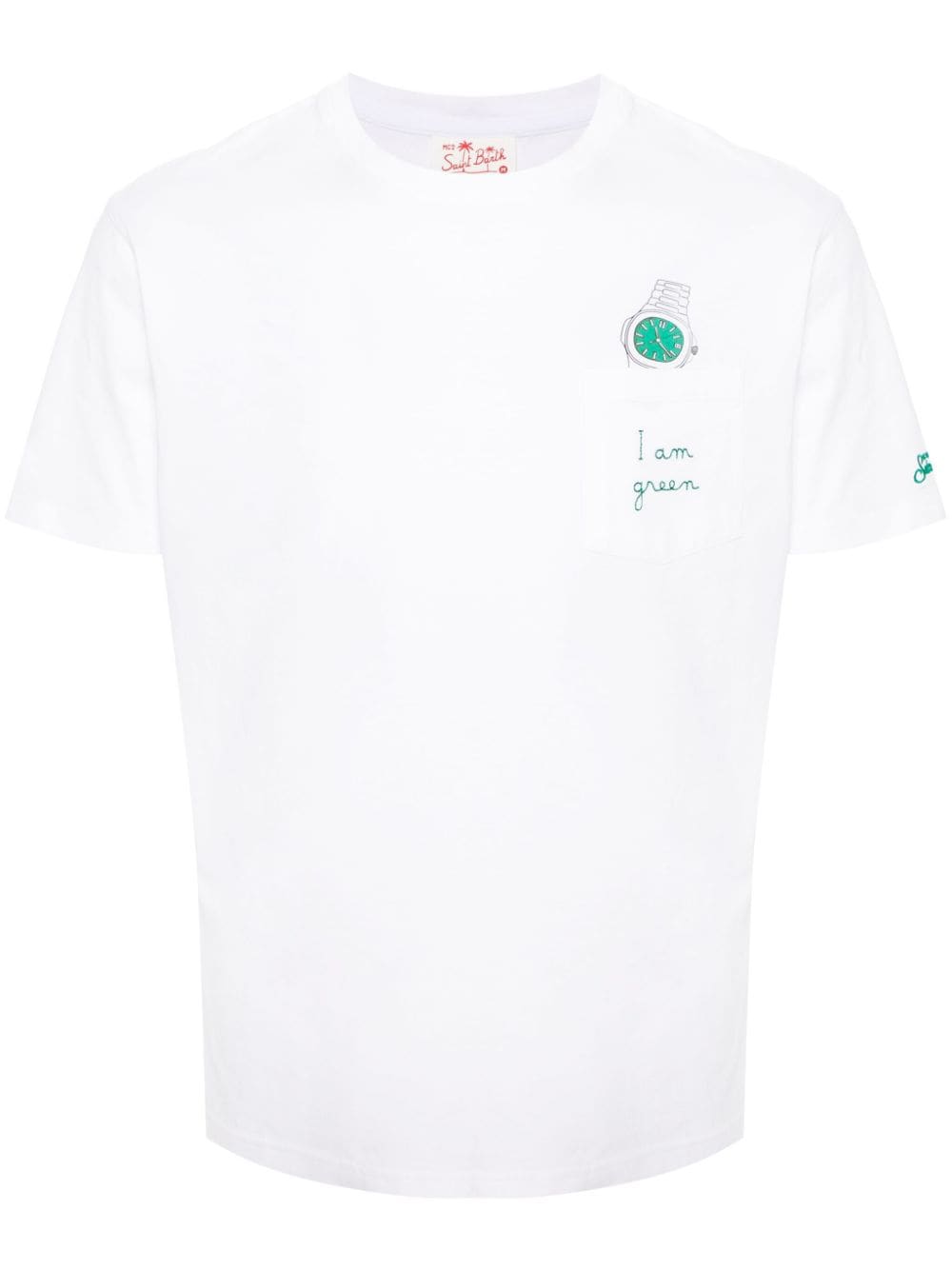 Mc2 Saint Barth Austin Cotton T-shirt In White