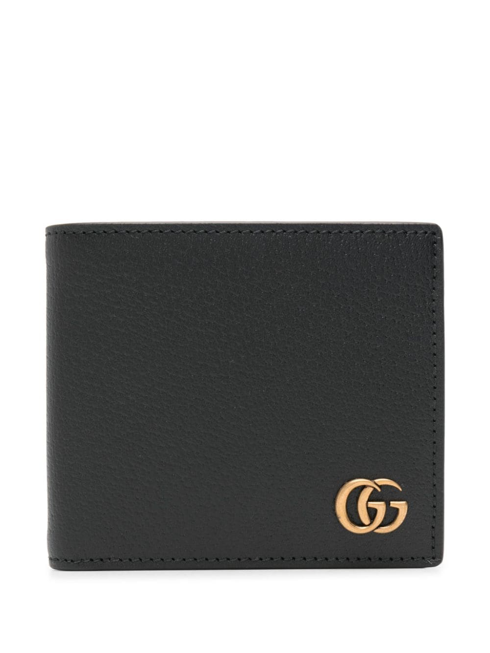Gucci Gg Marmont 皮质钱包 In Black