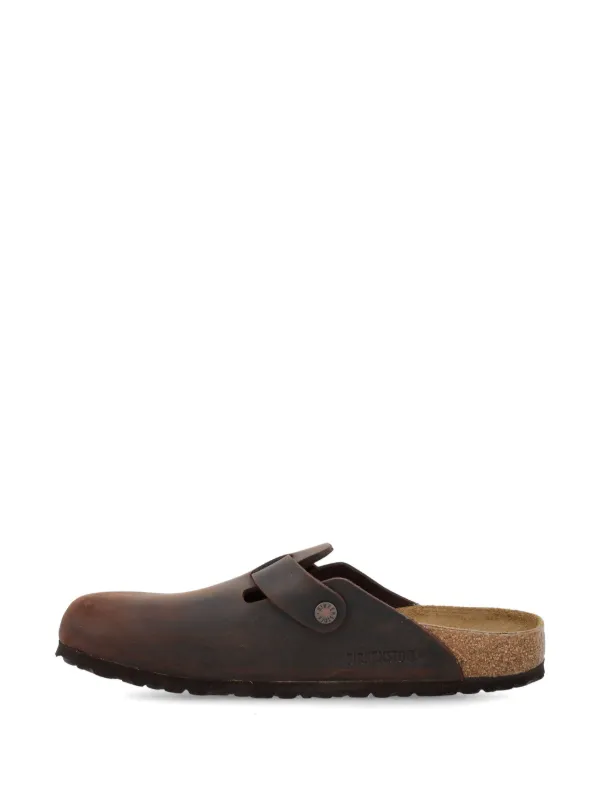 Birkenstock バックル レザーサンダル | ブラウン | FARFETCH JP