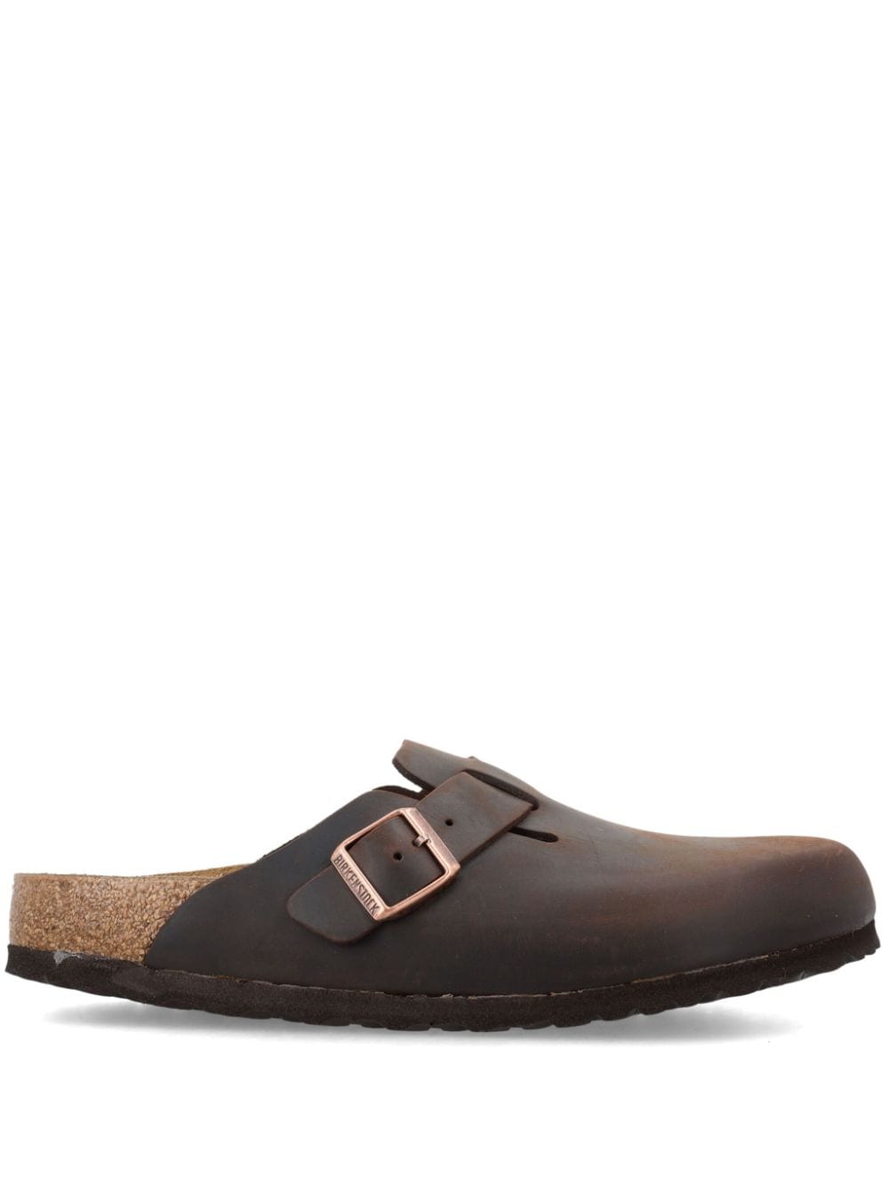 Birkenstock Boston Leather Sandals In Brown