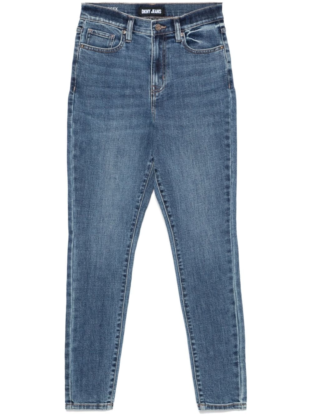 DKNY High waist skinny jeans Blauw