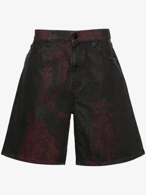 44 LABEL GROUP Corrosive denim shorts