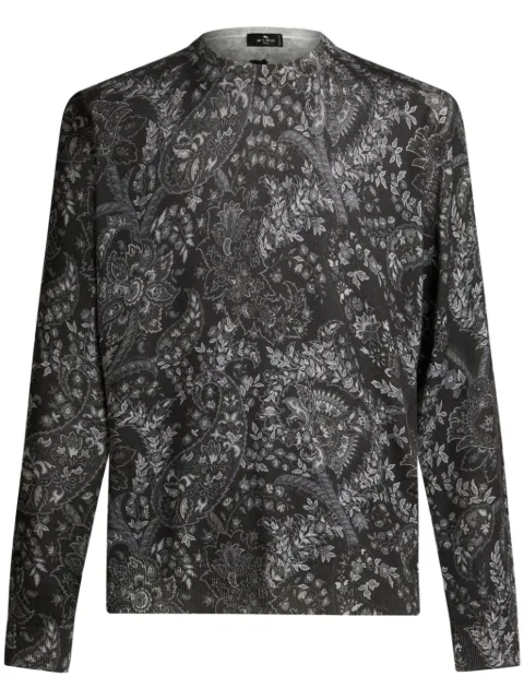 ETRO paisley intarsia-knit jumper