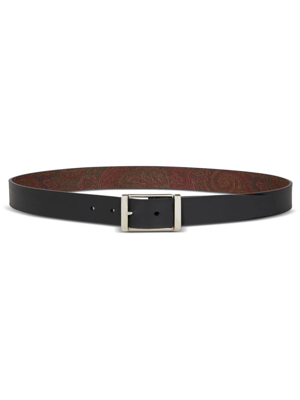Etro Reversible Leather Belt In Brown