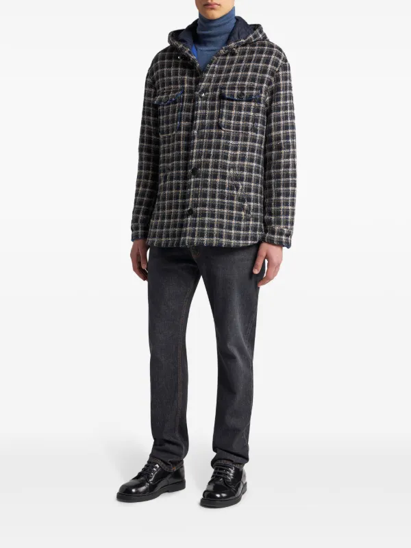 ETORO ジャケット　M〜L JACQUARD BLAZER WITH HOOD | Jackets | ETRO