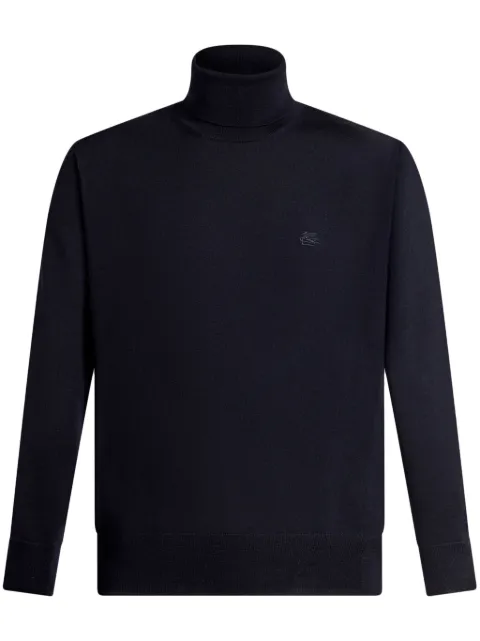 ETRO Pegaso-embroidered wool jumper