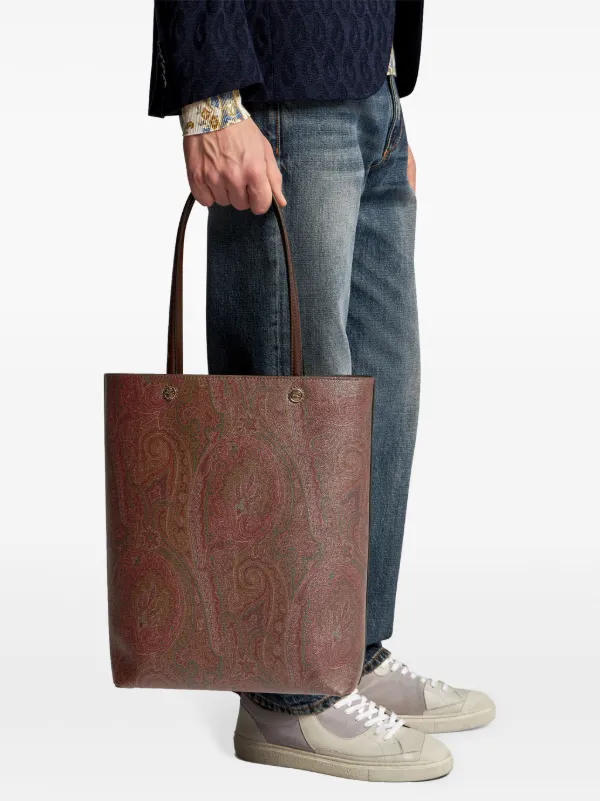 ETRO ペイズリーハンドバッグ | ブラウン | FARFETCH JP