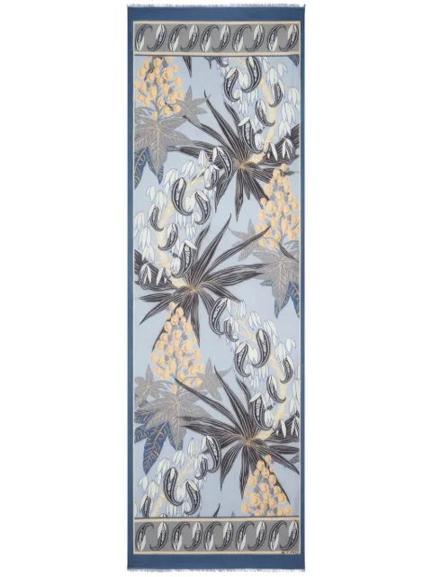ETRO frayed floral-print scarf