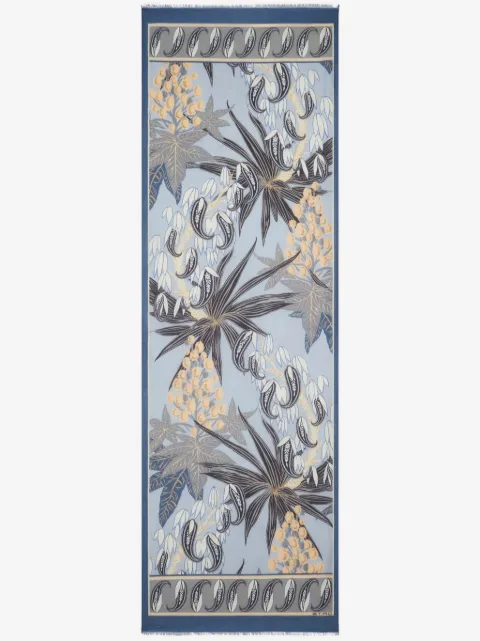 ETRO frayed floral-print scarf