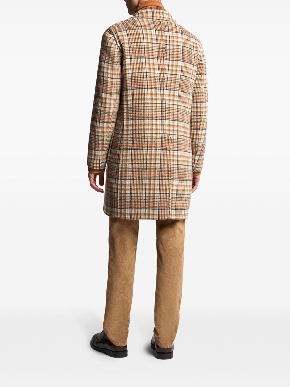 Shop Etro Reversible Single-breasted Coat In Neutrals