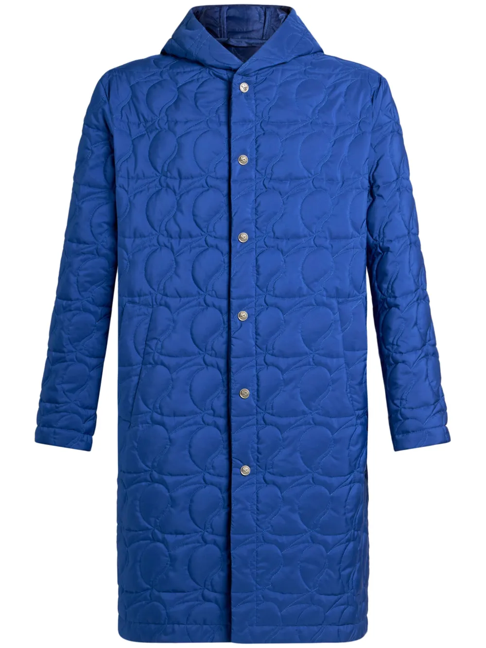 ETRO paisley-quilted hooded coat Men