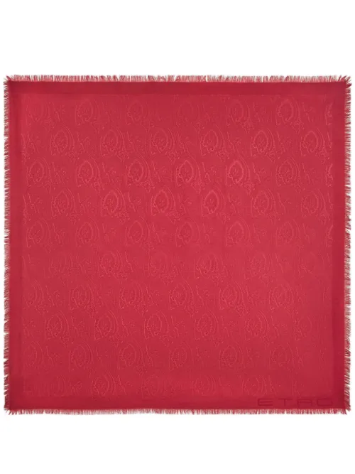 Écharpe frangée à motif cachemire - ETRO - Modalova