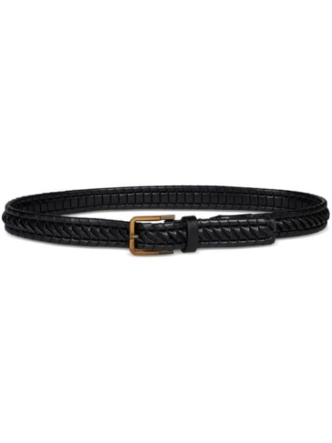 ETRO woven leather belt