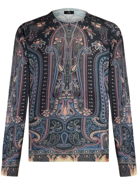 ETRO paisley intarsia-knit jumper